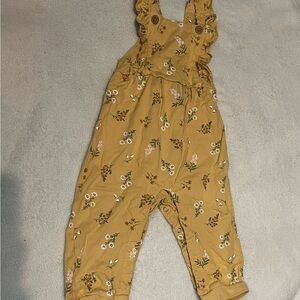 Carter's Mustard Floral Bodysuit